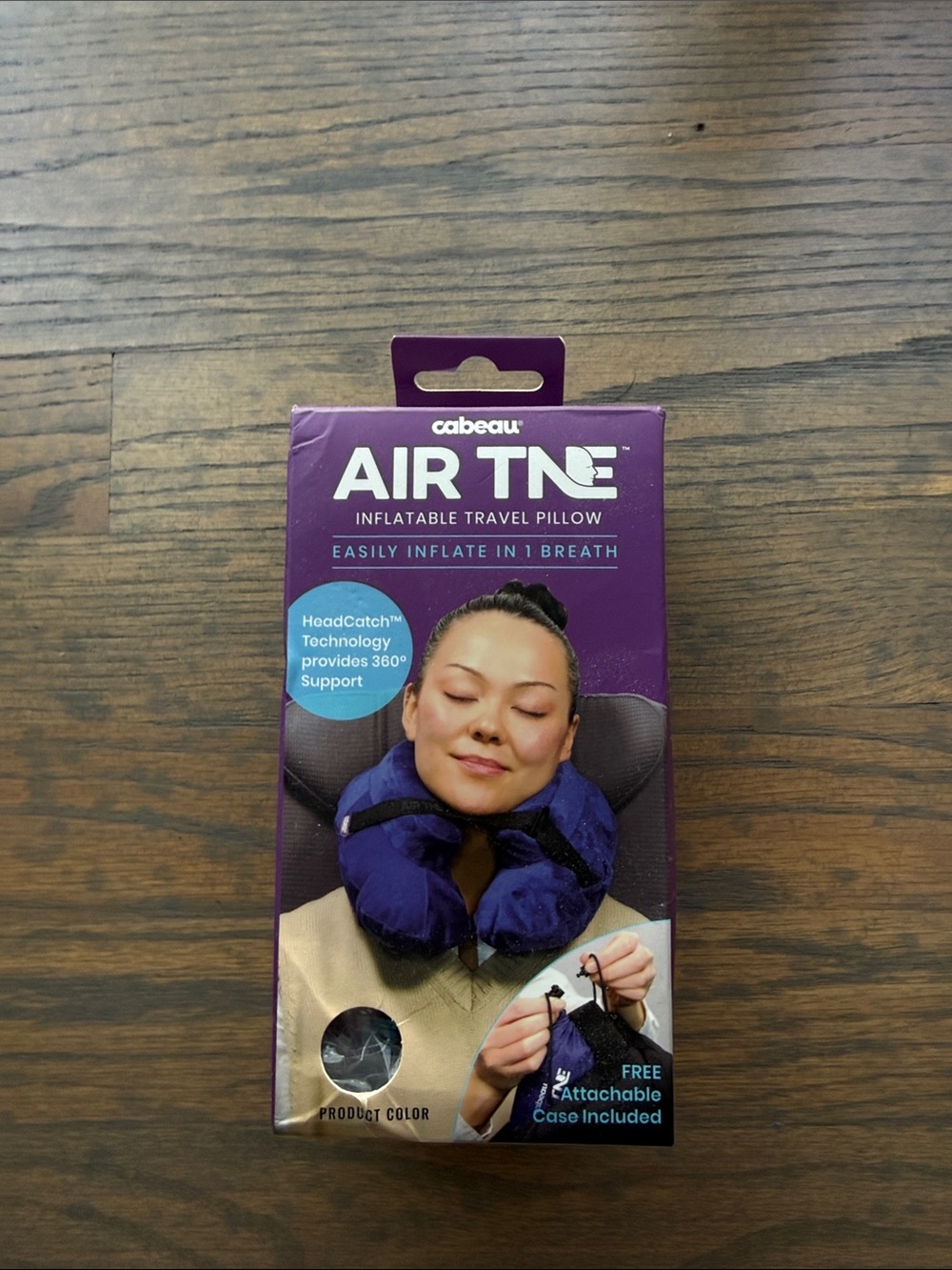 Cabeau Air Tne Inflatable Travel Pillow - Navy